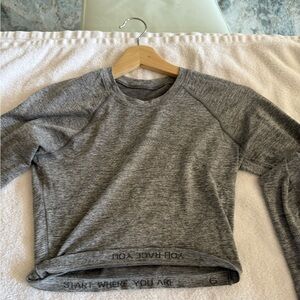 Lululemon crop long sleeve swiftly tech shirt
